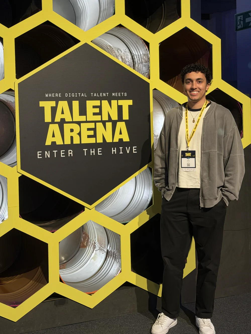 Mikel Dewisme en el evento Talent Arena
